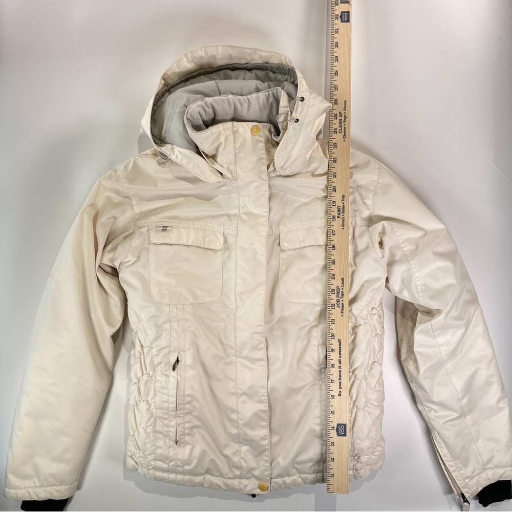 Columbia Women's Cream Hooded Ski & Snow Jacket - Picture 14 of 15